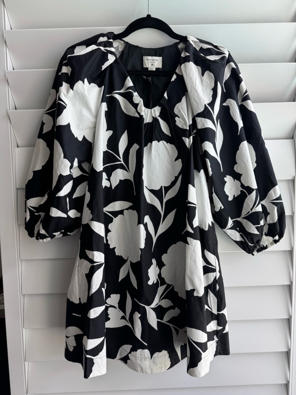 kate Spade x Target Black and White Floral Dress xxs NWT